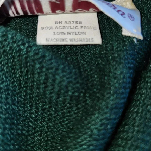 Danielle Women's Green Acrylic Blend Long Sleeve Front Buttons Sweater Jacket - Picture 5 of 12